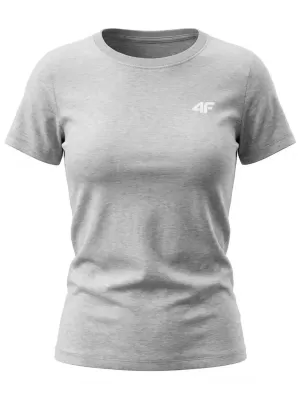 Damen-T-Shirt 4F WMM00TTSHF3306 KALTE HELLGRAUE MELANGE