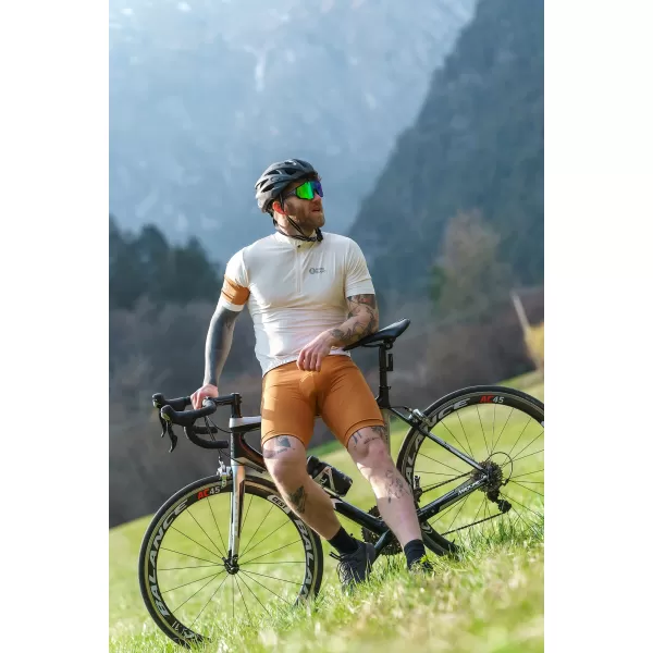  Herren-Radtrikot NORDBLANC CAMEL NBSMF8079 BEIGE 