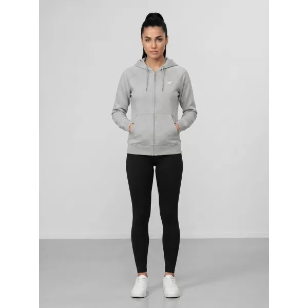  Damen-Sweatshirt 4F WMM00TSWSF2535 KALTE HELLGRAUE MELANGE 