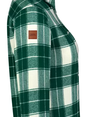 Flanellhemd für Damen NORDBLANC WILLOW NBSSL8371 GRÜN