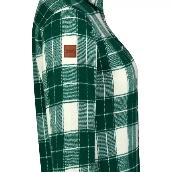  Flanellhemd für Damen NORDBLANC WILLOW NBSSL8371 GRÜN 