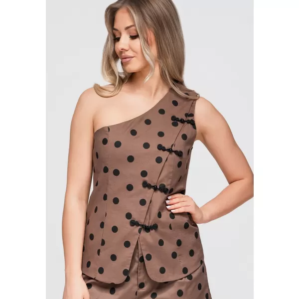  Damenbluse OMBRE OW-TS-E0061 BRAUN 