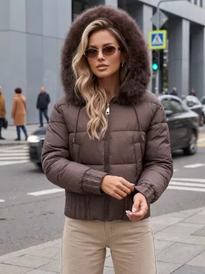 Damenjacke DSTREET TY5831 BRAUN