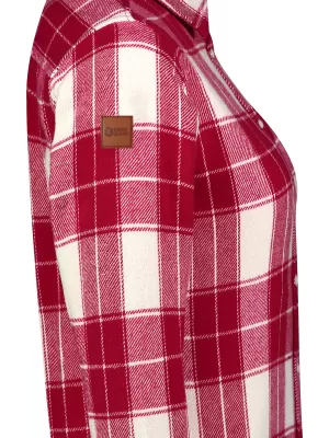 Flanellhemd für Damen NORDBLANC WILLOW NBSSL8371 ROT