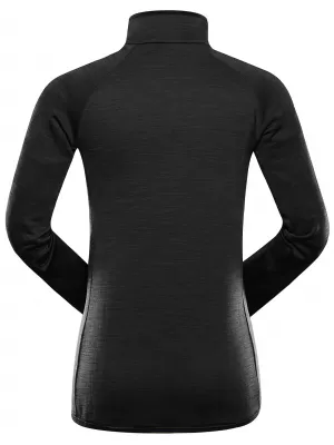 Schnell trocknendes Damen-Sweatshirt ALPINE PRO ONNECA 4 SCHWARZ