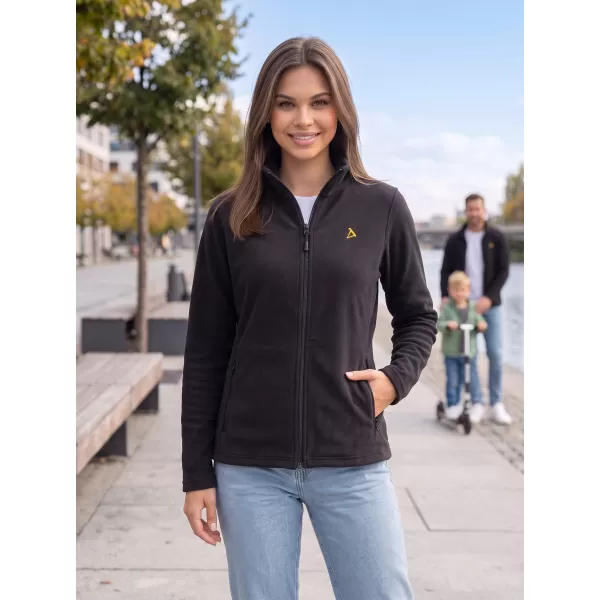  Fleece-Sweatshirt für Damen ALTISPORT ALW002852 SCHWARZ UND GOLD 