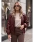 Damenjacke DSTREET TY6069 BURGUND