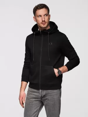 Herren-Sweatshirt OMBRE OM-SZBC-0196 SCHWARZ