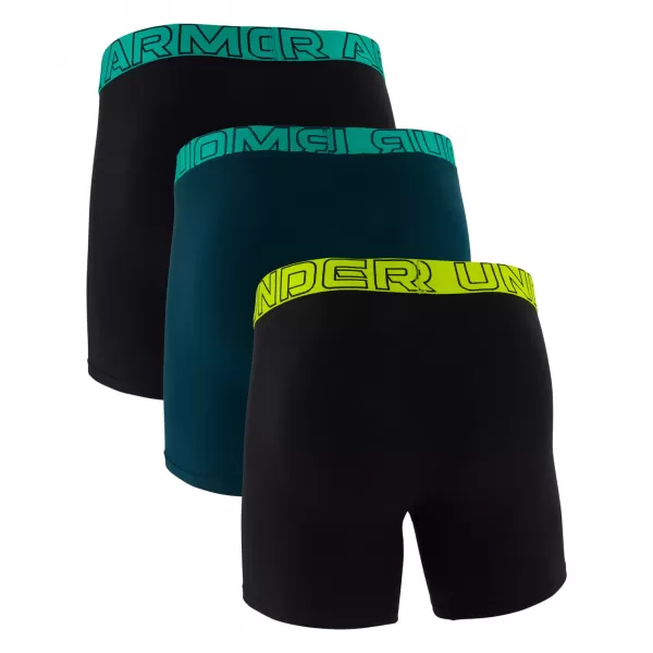  Herren-Boxershorts UNDER ARMOUR M PERF COTTON 6IN (3KS) 1383889-007 SCHWARZ 
