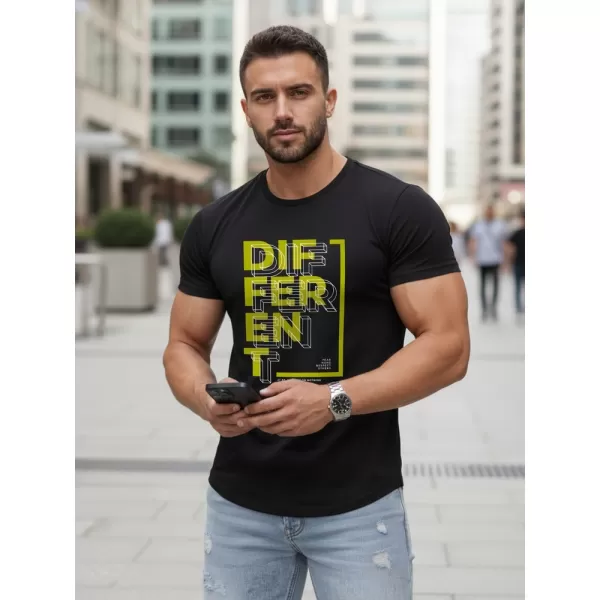  Herren-T-Shirt DSTREET NX5008R SCHWARZ 
