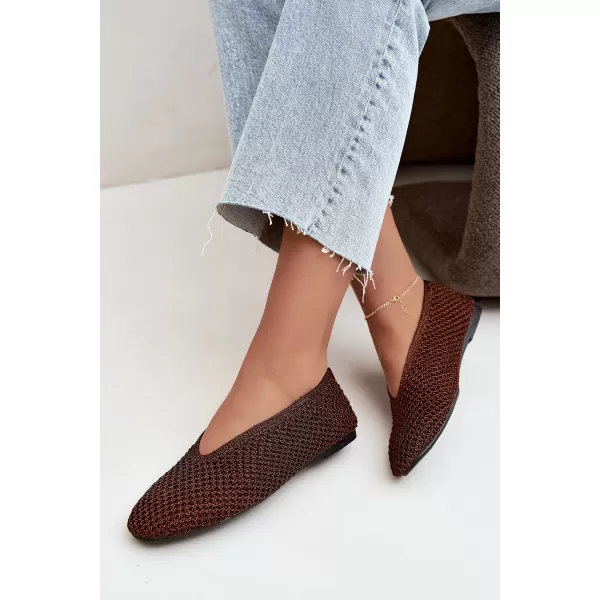  Ballerinas für Damen BOTO CH956 BRAUN 