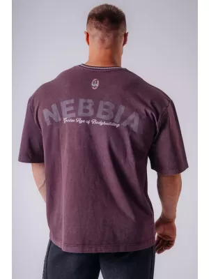Herren-T-Shirts NEBBIA OLYMPIA HEAVYWEIGHT COTTON 941 ROTWEIN