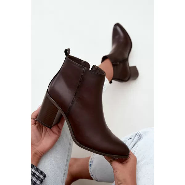  Damen-Stiefeletten SERGIO LEONE BT-50-S SCHOKOLADE 