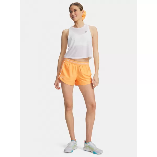  Damen-Shorts UNDER ARMOUR TECH PLAY UP SHORTS 1389882-870 ORANGE 
