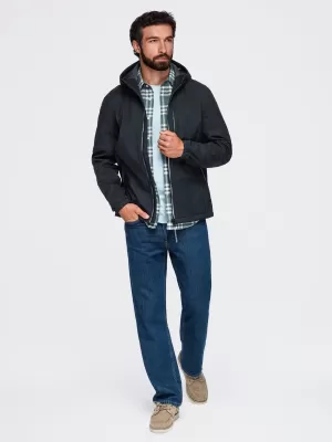 Herren-Softshelljacke OMBRE OM-JANP-0292 SCHWARZ