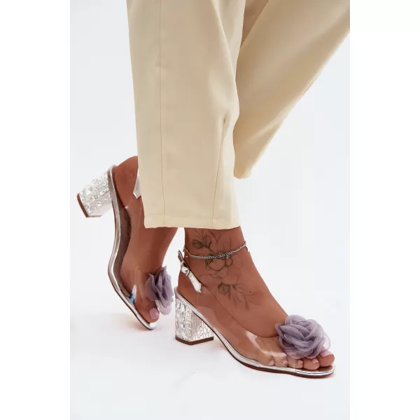  Damensandalen D&A MR61-9011 SILBER 