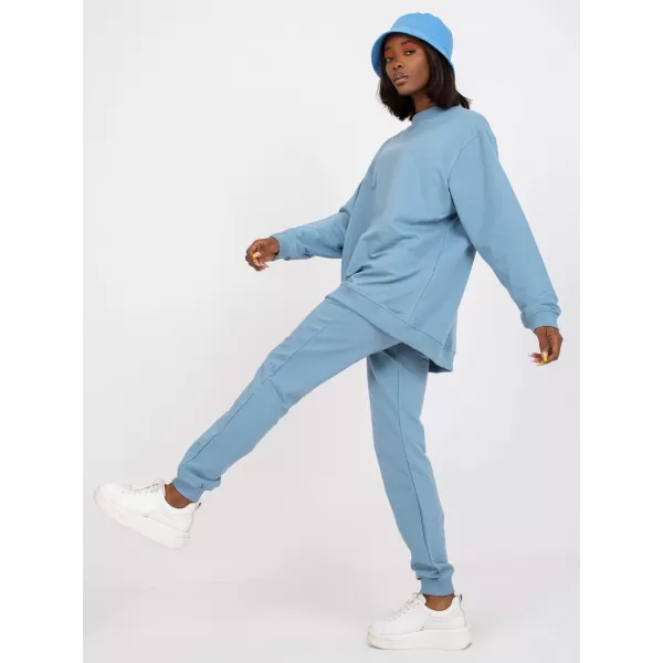  Damen-Sweatshirt BASIC FEEL GOOD AP-BL-A-R001 HELLBLAU 