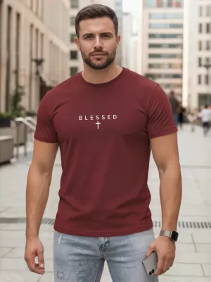 Herren-T-Shirt DSTREET NX5124R-BU ROTWEIN