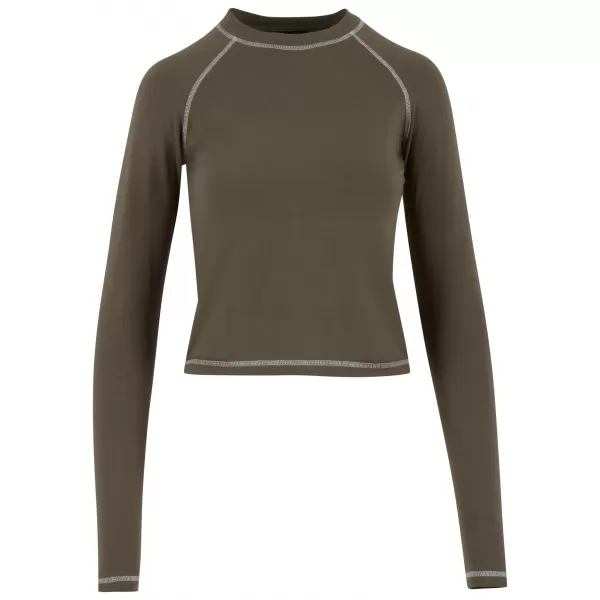  Damen-T-Shirt URBAN CLASSICS TB7730 OLIVE 