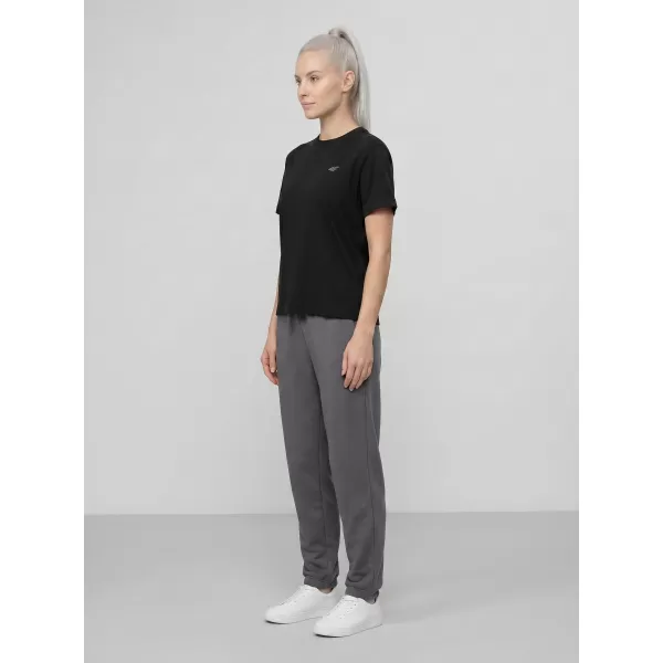  Damen-T-Shirt 4F WMM00TTSHF3310 TIEFSCHWARZ 