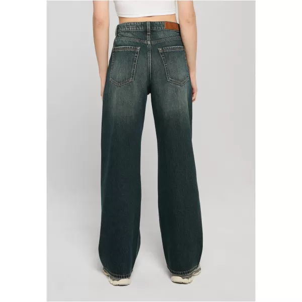  Damenhosen URBAN CLASSICS TB8141 TIEFES MITTELBLAU, SCHMUTZIG GEWASCHEN 