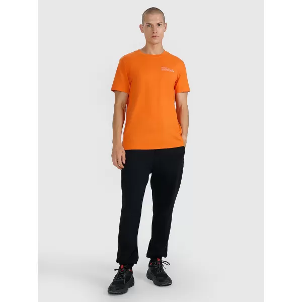  Herren-T-Shirt 4F WAW25TTSHM2372 ORANGE 