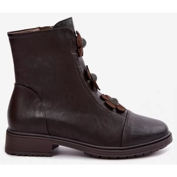  Damen-Stiefeletten BOTO ASA295-5 BRAUN 