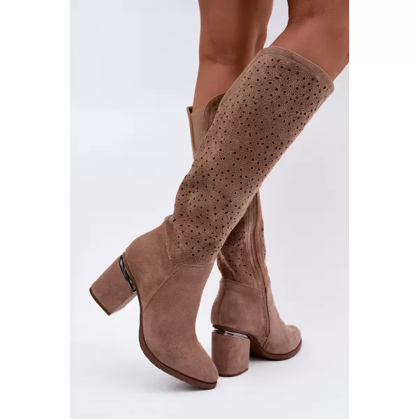 Damenstiefel S.BARSKI HY62-8122 BEIGE 