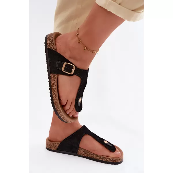  Damen-Flip-Flops BOTO 26SD21-101 SCHWARZ 