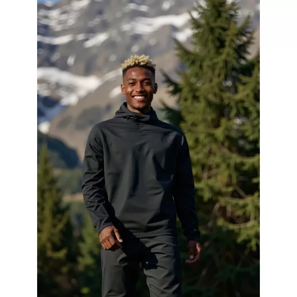  Schnell trocknendes Herren-Sweatshirt ALPINE PRO ROLT 2 SCHWARZ 