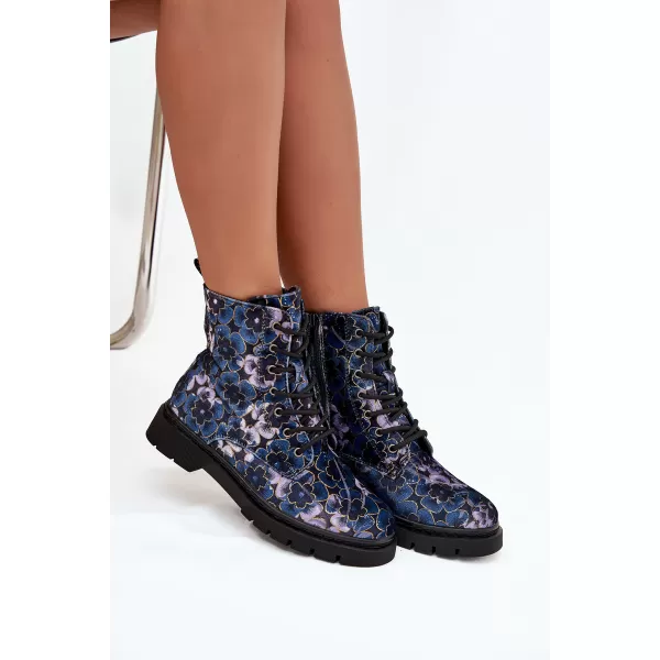 Damen-Stiefeletten ARTIKER 57C1052 BLAUE BLUMEN 