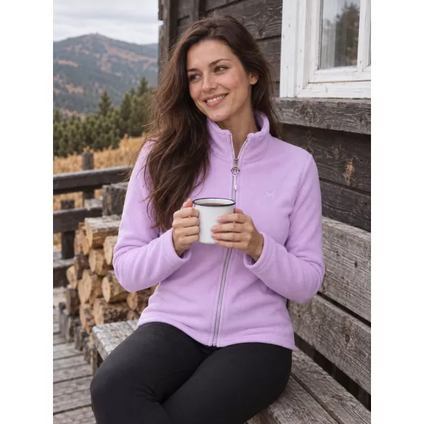  Fleece-Sweatshirt für Damen ALTISPORT ILKI VIOLETT 