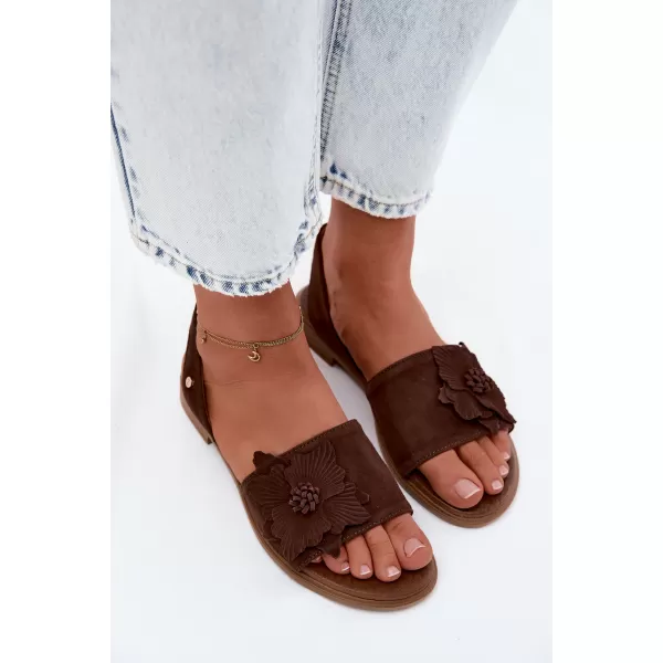  Damensandalen ZAZOO 40471 SCHOKOLADE 