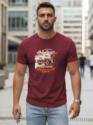 Herren-T-Shirt DSTREET NX5082R ROTWEIN