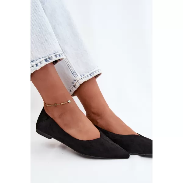  Ballerinas für Damen BOTO JH597 SCHWARZ 