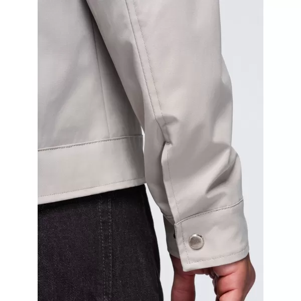  Übergangsjacke für Herren OMBRE OM-JANP-0224 GRAU-BEIGE 