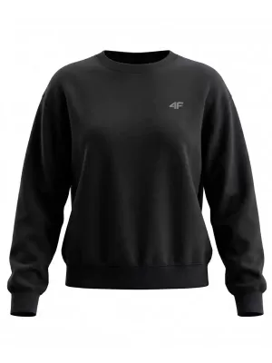 Damen-Sweatshirt 4F WMM00TSWSF2534 TIEFSCHWARZ