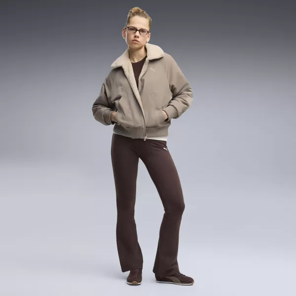  Leggings für Damen PUMA ESS HIGH-WAIST FLARED LEGGINGS 63154233 SCHOKOLADENFONDUE 