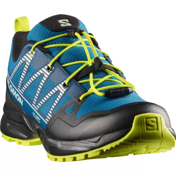  Kinderschuhe SALOMON OUTSCAPE WATERPROOF L49212500 MYKONOSBLAU/SCHWARZ/ACID LIME 