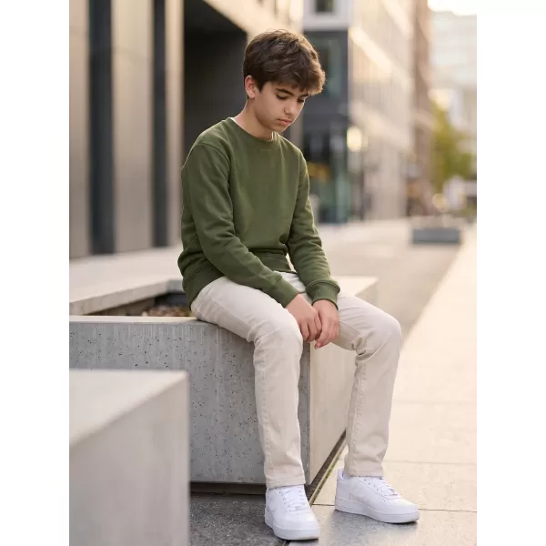  Kinder-Sweatshirt MALFINI CREW 427 MILITÄR 