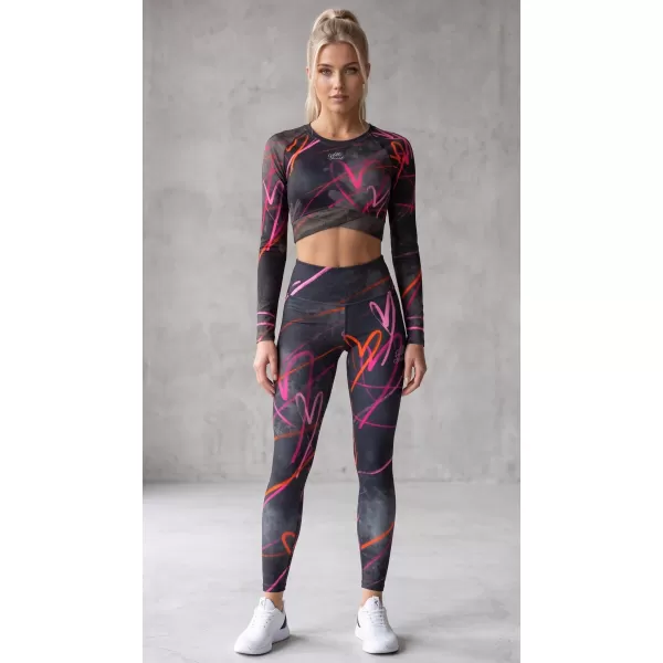  Lange Premium-Leggings für Damen (neue Größen) ALTISPORT VOJ/ALW082LEG05 SCHWARZ 