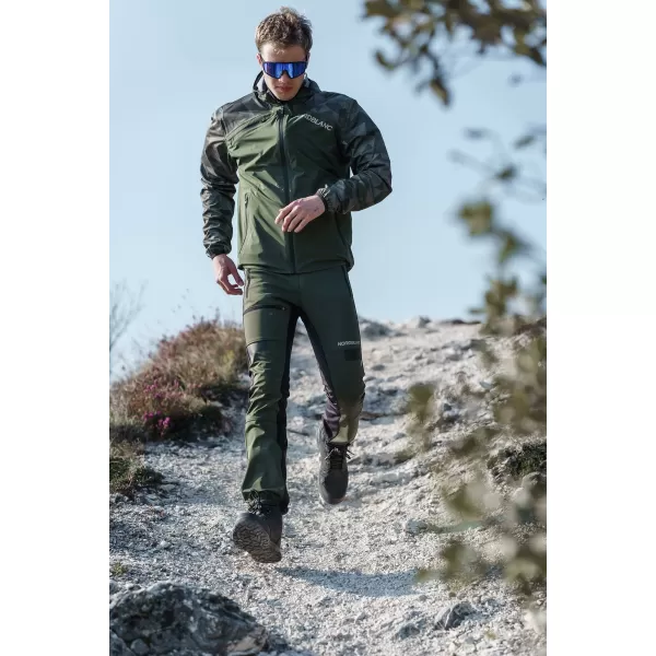  Wasserdichte Multisporthose für Herren NORDBLANC RIDGEWALK NBSPM8325 DUNKELGRÜN 