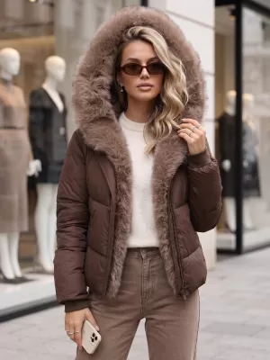 Damenjacke DSTREET TY6104 BRAUN