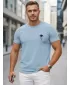 Herren-T-Shirt DSTREET NX5126R-SK HELLBLAU