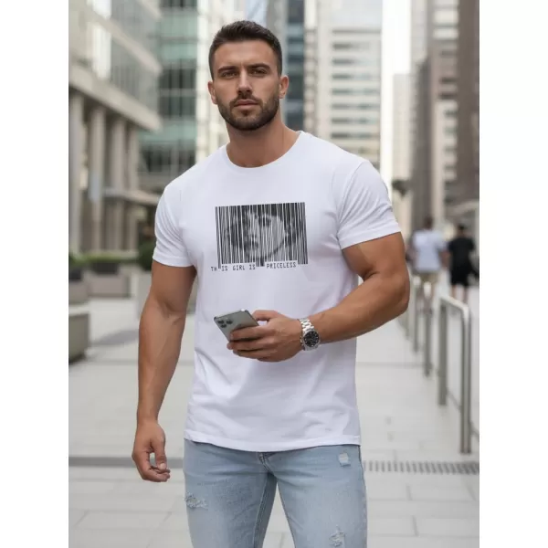  Herren-T-Shirt DSTREET NX5014R WEIß 