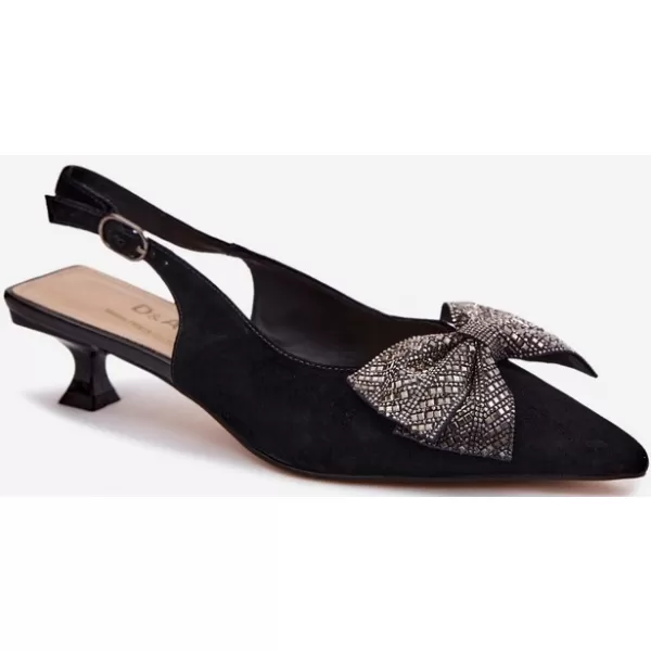  Damensandalen D&A 42761-19 SCHWARZ 
