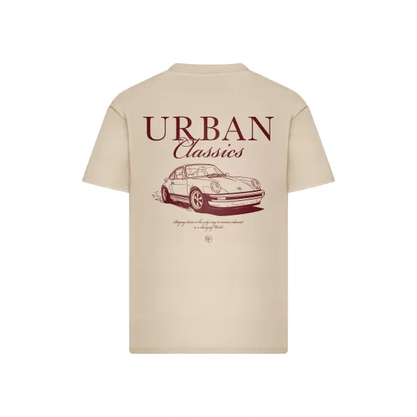  Herren-T-Shirt URBAN CLASSICS TB8755 WEIß/SAND 