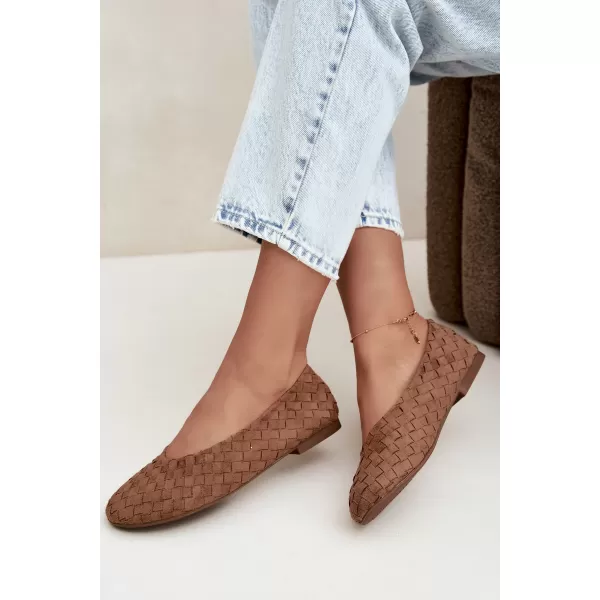  Ballerinas für Damen BOTO 9867 KAMEL 