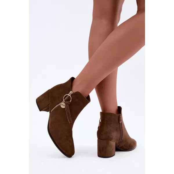  Damen-Stiefeletten BOTO NS653P BRAUN 