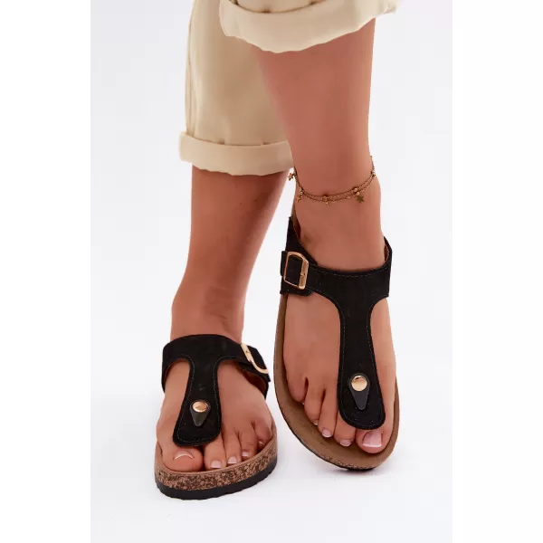 Damen-Flip-Flops BOTO 26SD21-101 SCHWARZ 